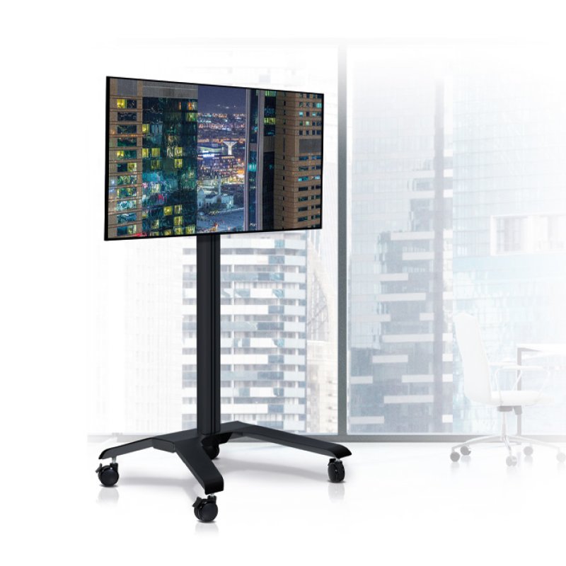 B-Tech Universal Flat Screen Trolley (VESA 600 x 400) - 1.7m Column
