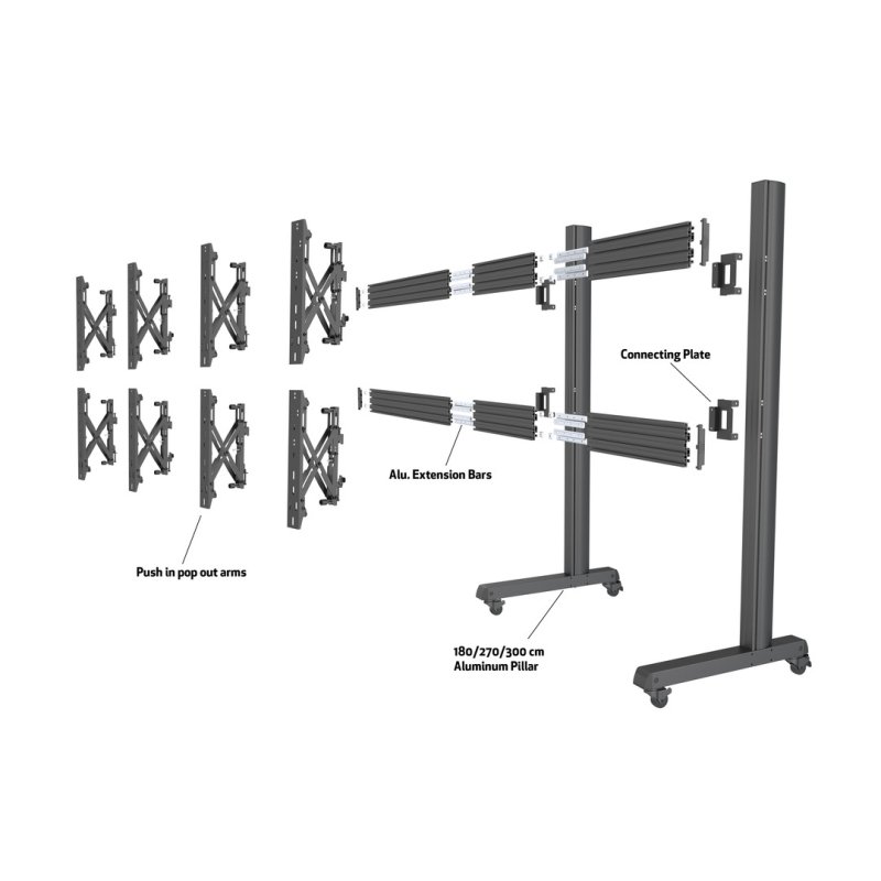 Rail d'extension MULTIBRACKETS M PRO Series Aluminium