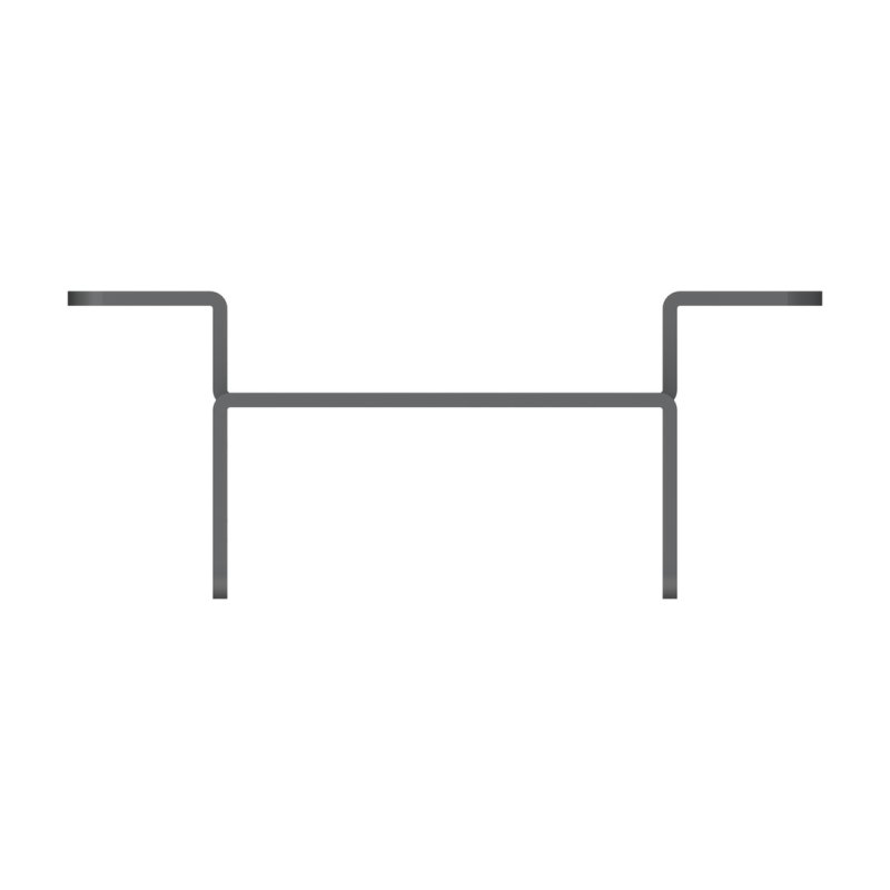 Plaque de connexion colonne MULTIBRACKETS Noir Acier, 90 kg, 2,1 kg, 155 mm pour