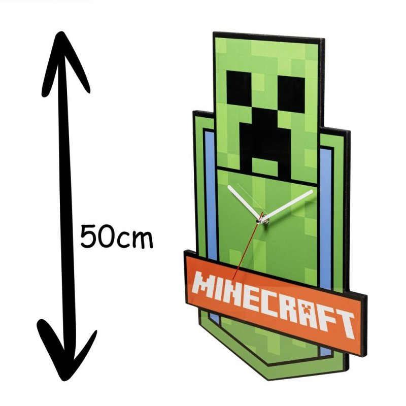 MINECRAFT - Creeper - Horloge Murale 50cm