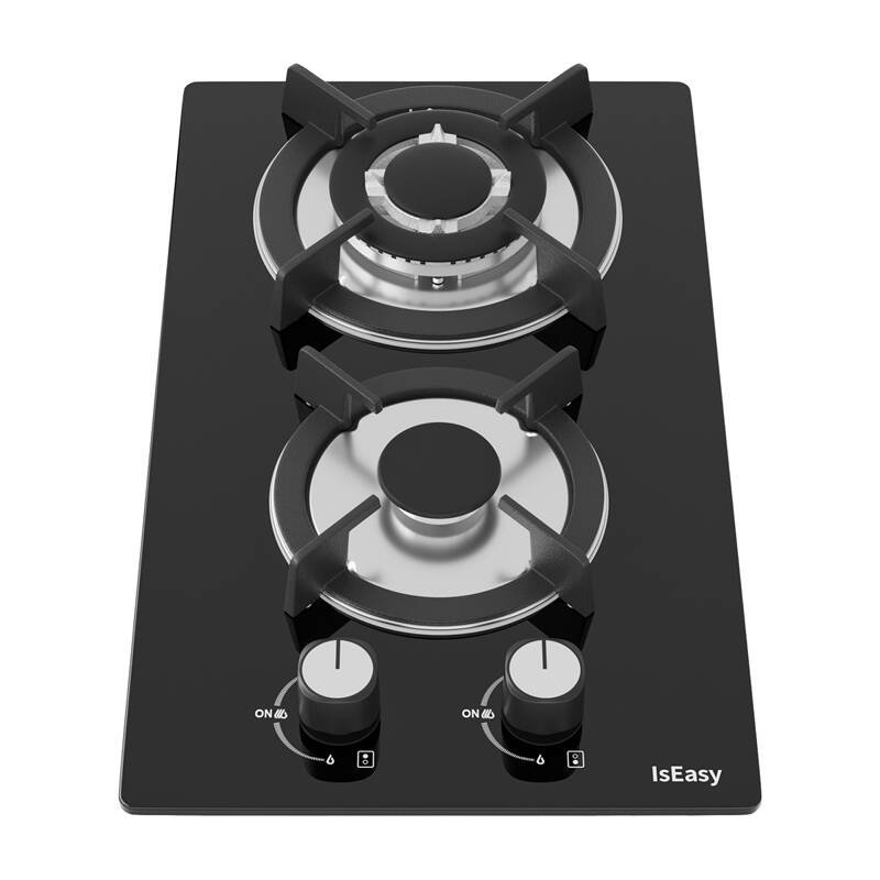 IsEasy MGBG-312A dual-zone gas stove with glass panel