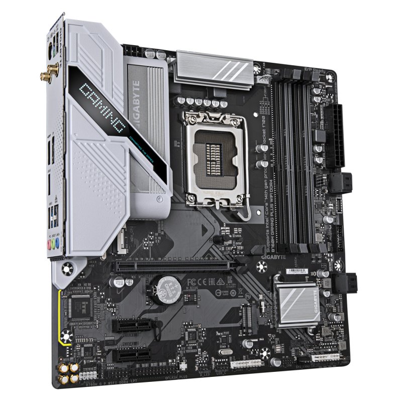 GIGABYTE B760M GAMING PLUS WIFI DDR4 Motherboard - Supports 14th Gen. Intel Core CPUs, 4 1 1 phases VRM, up to 5333MHz