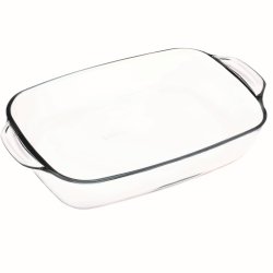 SIMAX Plat à Four en Verre Borosilicate Rectangulaire, Dimension 40,4 x 26 x 6 cm - Contenance 3,5L - Très haute
