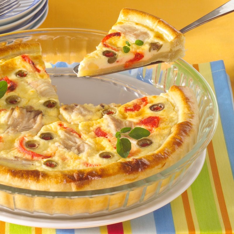 Moule à tarte en verre - contenance 1,70 l, dimensions Ø 280 x 40 mm - verre borosilicate - très haute résistance