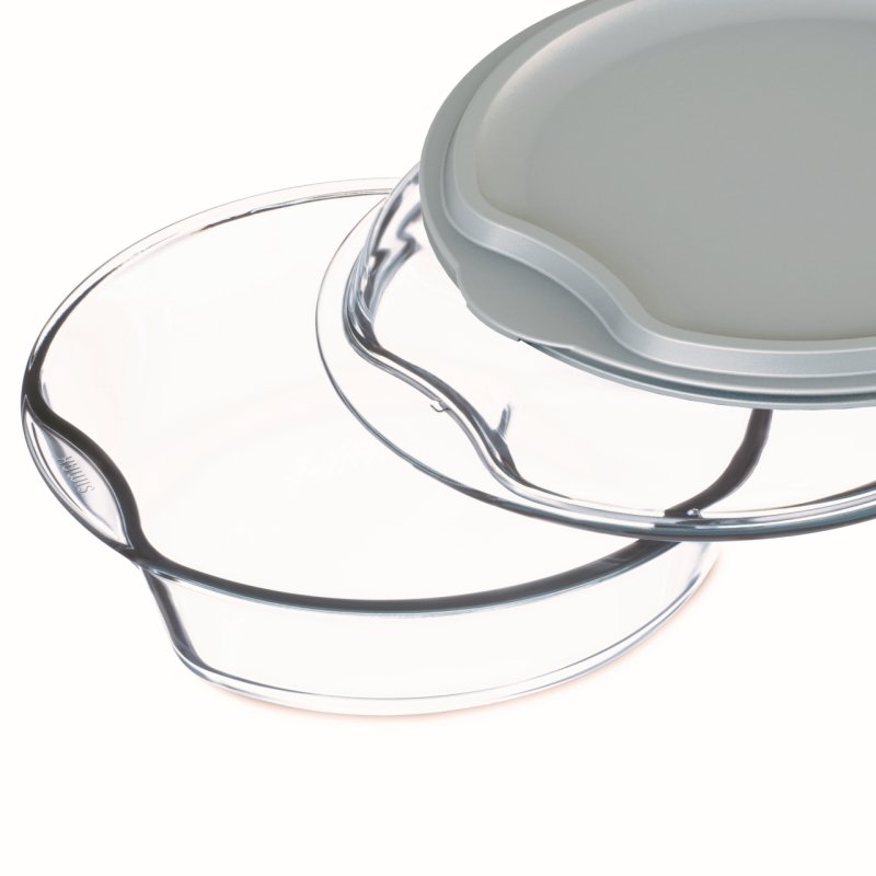 Cocotte ronde avec couvercle en verre, cont 2,50 1,50L, dim 280 x 270 x 111mm - verre borosilicate - 6926/6936/L SIMAX