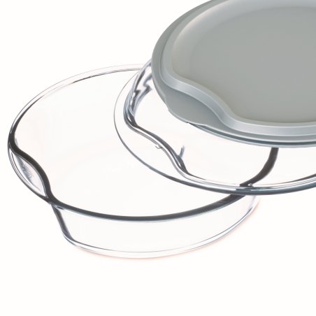 Cocotte ronde avec couvercle en verre, cont 2,50 1,50L, dim 280 x 270 x 111mm - verre borosilicate - 6926/6936/L SIMAX