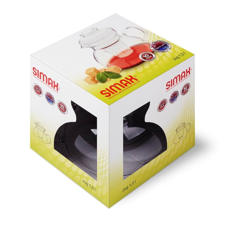 Théière Marta avec filtre en verre, cont 1,5L, dimensions 198 x 179 mm - verre borosilicate - très haute résistance