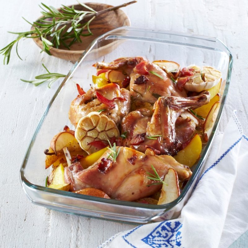 SIMAX Cocotte Rectangulaire avec Couvercle, Cont. 3,2 L 2,2 L, Dim 34,8 x 20,3 x 13,3 cm - Verre Borosilicate -