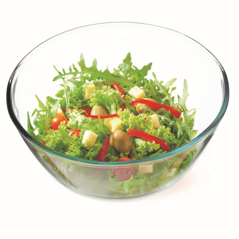 Bol en verre - contenance 3,5 l, dimensions Ø 270 x 125 mm - verre borosilicate-très haute résistance 6646 SIMAX