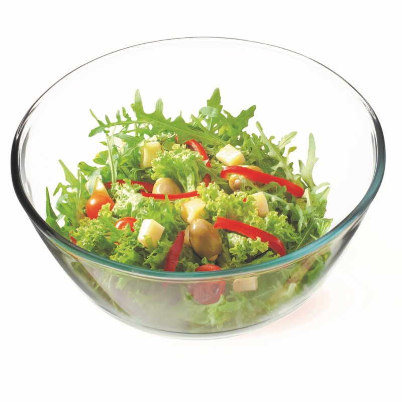 Bol en verre - contenance 3,5 l, dimensions Ø 270 x 125 mm - verre borosilicate-très haute résistance 6646 SIMAX