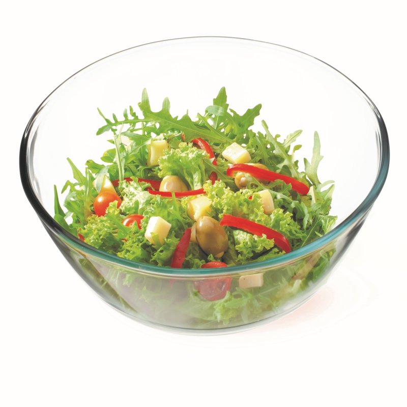 Bol en verre de qualité - Contenance 0,5 l - Diamètre 15 cm - Hauteur - Verre borosilicate très haute résistance -