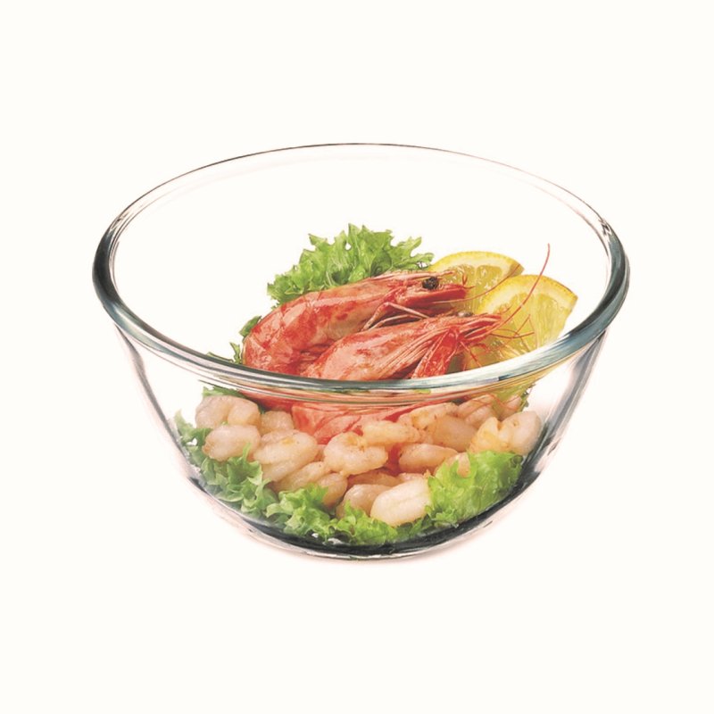 Bol en verre de qualité - Contenance 0,5 l - Diamètre 15 cm - Hauteur - Verre borosilicate très haute résistance -