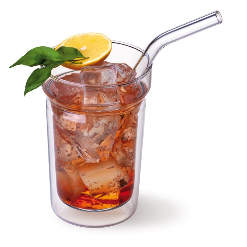 Coffrets de 6 pailles en verre résistant brosse, dimensions 10x200 mm - verre borosilicate-très haute résistance