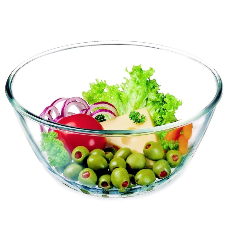 SIMAX Bol en Verre, Contenance 0,90 L Dimension Ø 17 cm x H 8,8 cm - Verre Borosilicate - Très haute résistance 6846