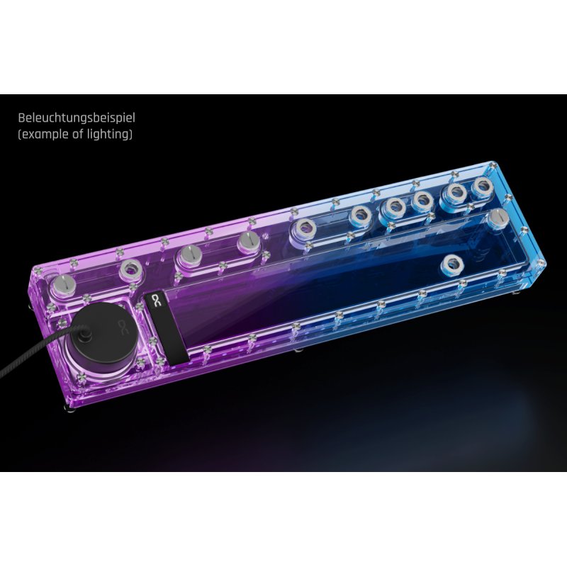 Alphacool Core Distro Plate 480 Links mit VPP D5 Apex Pumpe