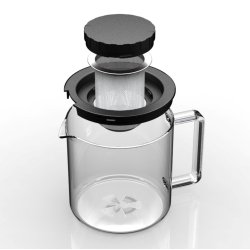 Bohemia Cristal 022 009 001 tea maker 1.3 L Silver, Transparent