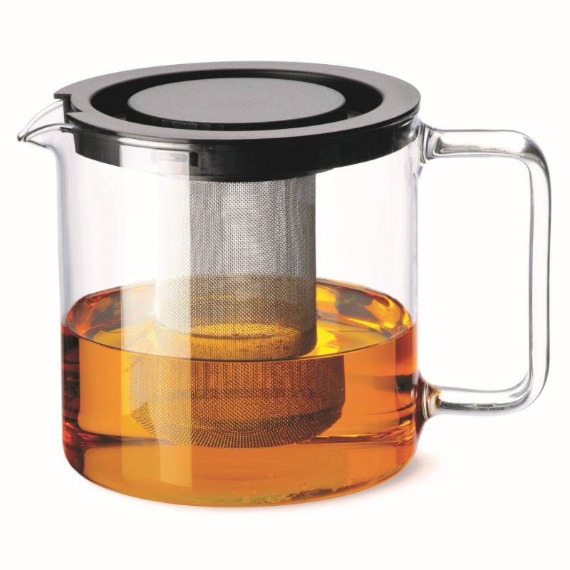 Bohemia Cristal 022 009 001 appareil à thé 1,3 L Argent, Transparent