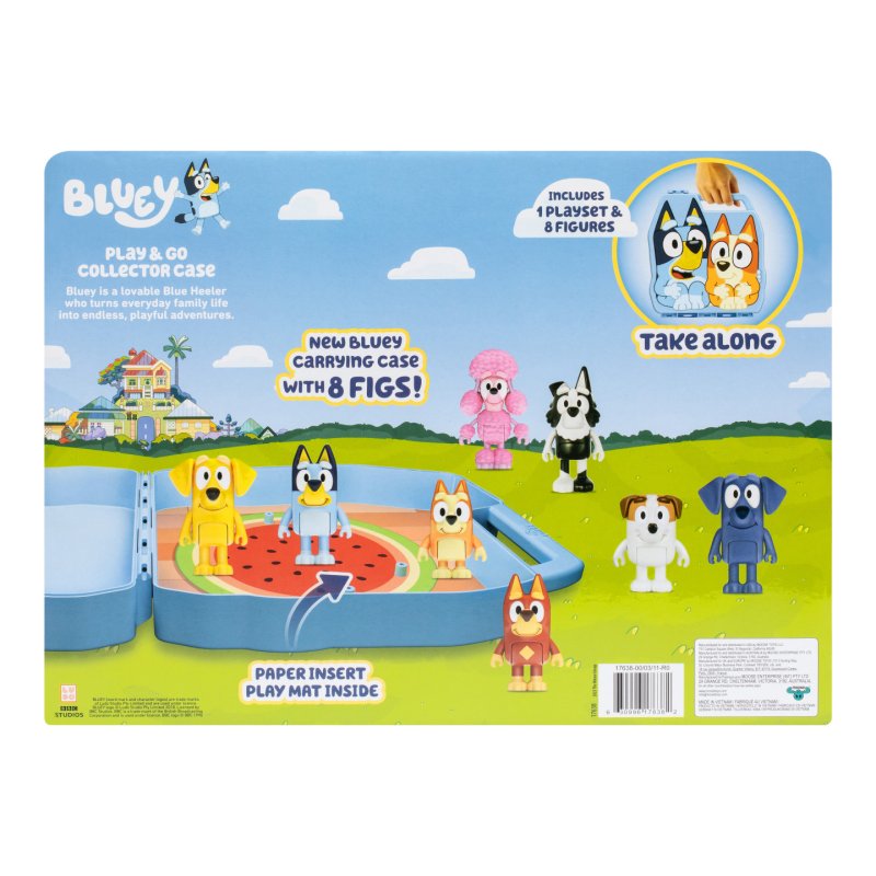 Bluey playset Ultimate Play & Go Collector Case