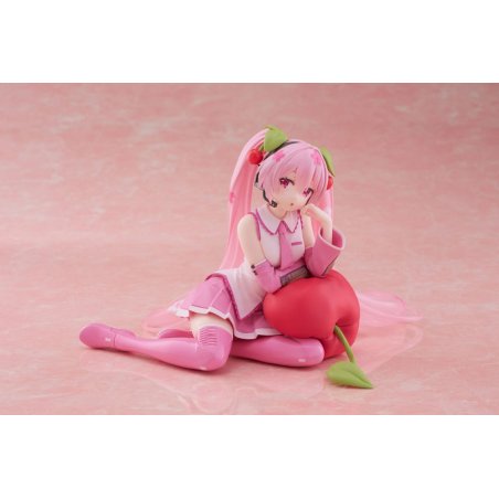 Hatsune Miku statuette PVC Desktop Cute Figure Sakura Miku Cherry Cushion Ver. 13 cm