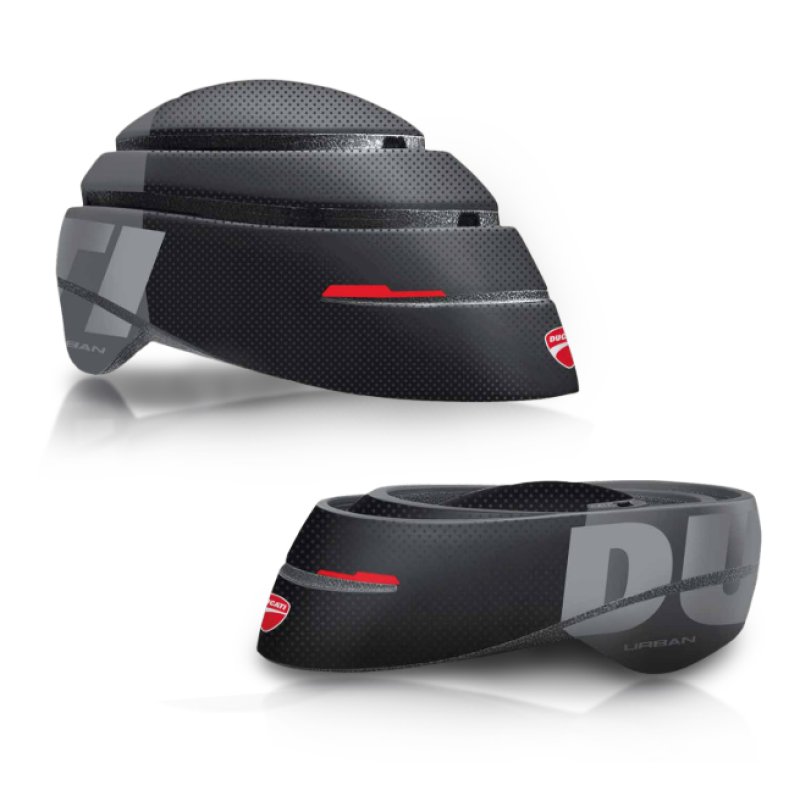 Ducati DUC-HLM-FLD/M casque de sport Noir, Gris, Rouge