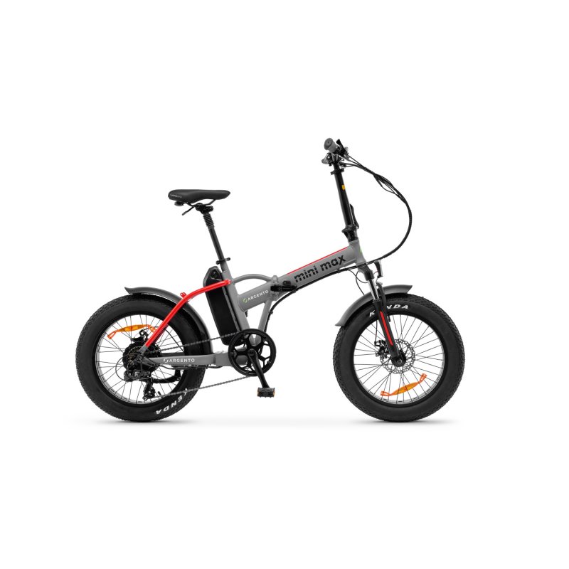 Argento e-Mobility Mini Max Gris, Rouge Aluminium Taille unique 50,8 cm (20") 26 kg Lithium-Ion (Li-Ion)