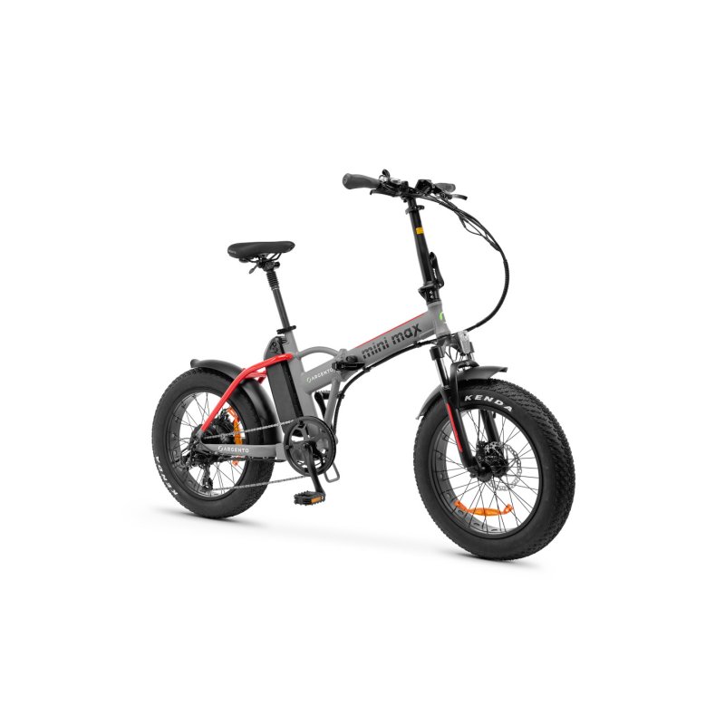 Argento e-Mobility Mini Max Gris, Rouge Aluminium Taille unique 50,8 cm (20") 26 kg Lithium-Ion (Li-Ion)