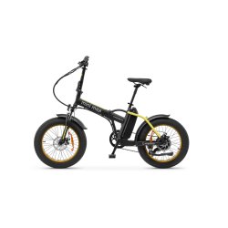 Argento e-Mobility MiniMax Black, Yellow Aluminium One Size 50.8 cm (20") 26 kg Lithium-Ion (Li-Ion)