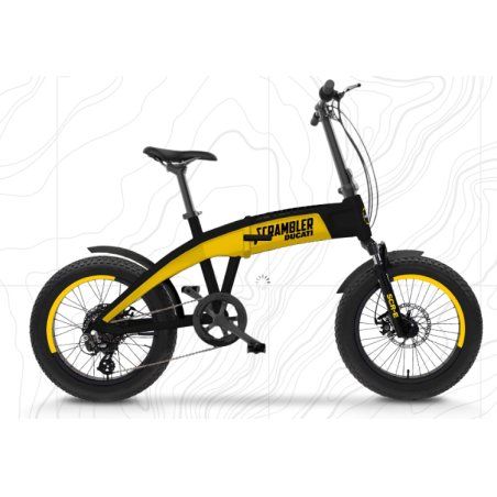 Ducati Scrambler SCR-E Black, Yellow Aluminium 50.8 cm (20") 25.3 kg