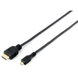 Equip 119309 câble HDMI 1 m HDMI Type A (Standard) HDMI Type D (Micro) Noir