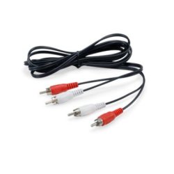 Equip 147094 audio cable 2.5 m 2 x RCA Black