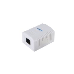 Equip roseta de superficie categoria 6 - x1 rj45 blanco
