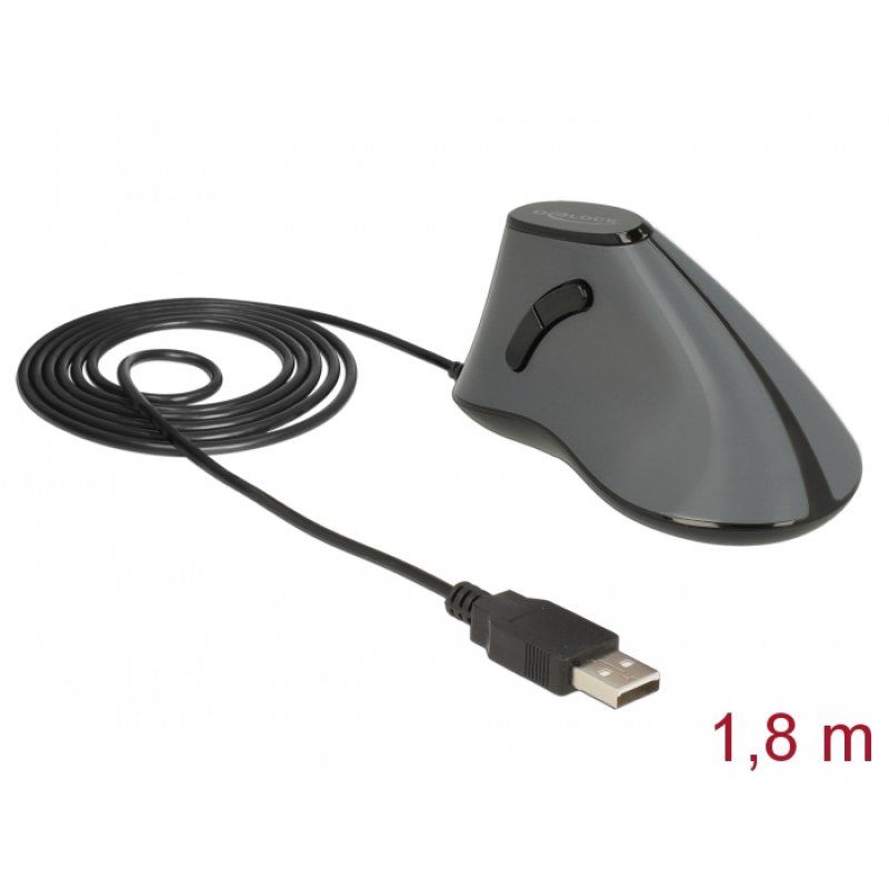 DeLOCK 12527 mouse Office Right-hand USB Type-A Optical 800 DPI