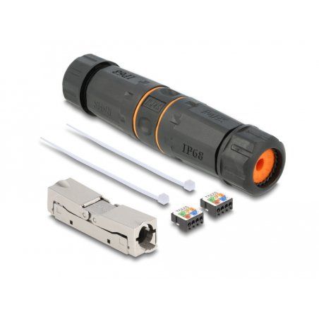Coupleur Catégorie 6a STP sans outil IP68 ext.