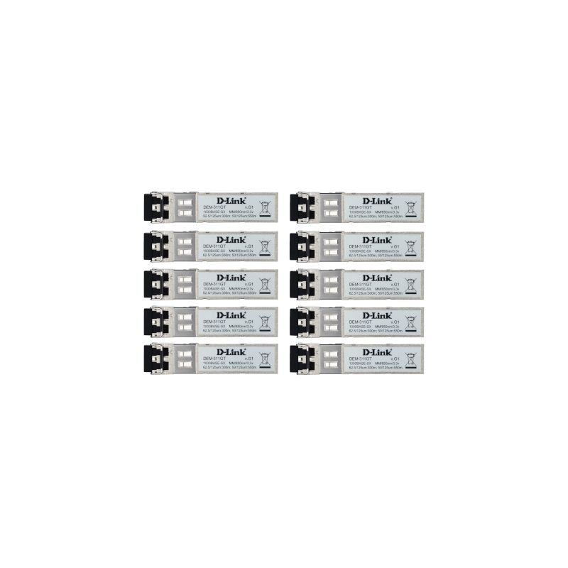 D-LINK Pack of 10 DEM-310GT Transceivers