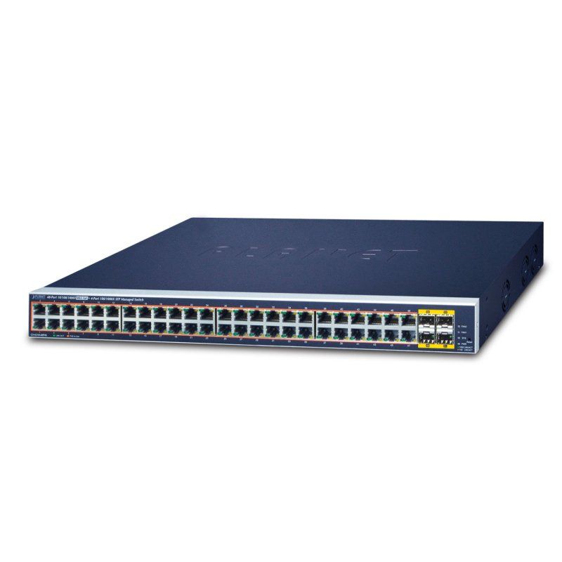 Switch 19" L2 48 ports Giga PoE at 440W 4xSFP
