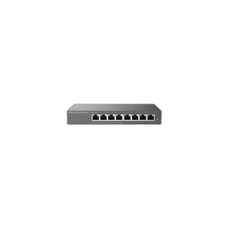 Grandstream GWN7701P, 8 Port Switch, 4 Port PoE+