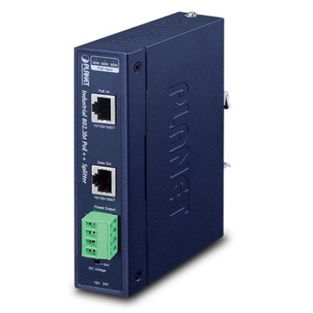 PLANET IPOE-173S séparateur voix-données Connexion Ethernet, supportant l'alimentation via ce port (PoE) Bleu