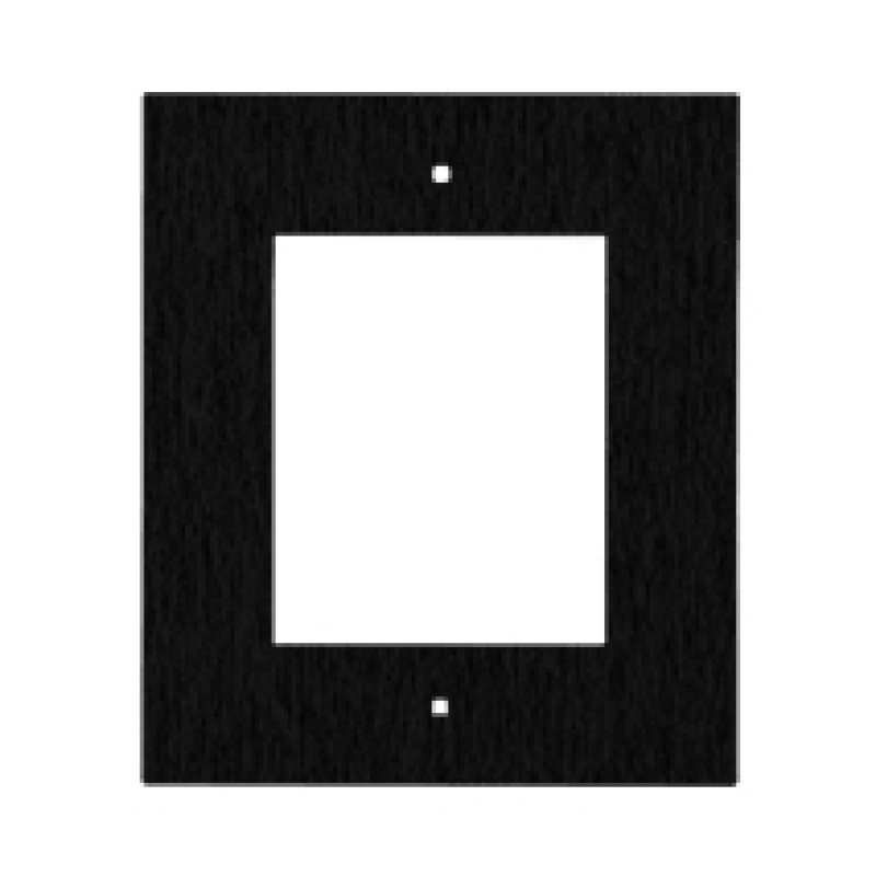 2N Cadre d'installation encastré, 1 module noir