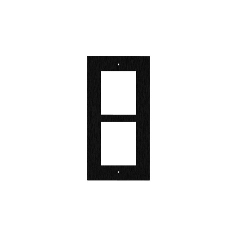 2N IP Verso cadre encastré 2 modules noir