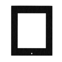 2N Cadre d'installation saillie, 1 module noir