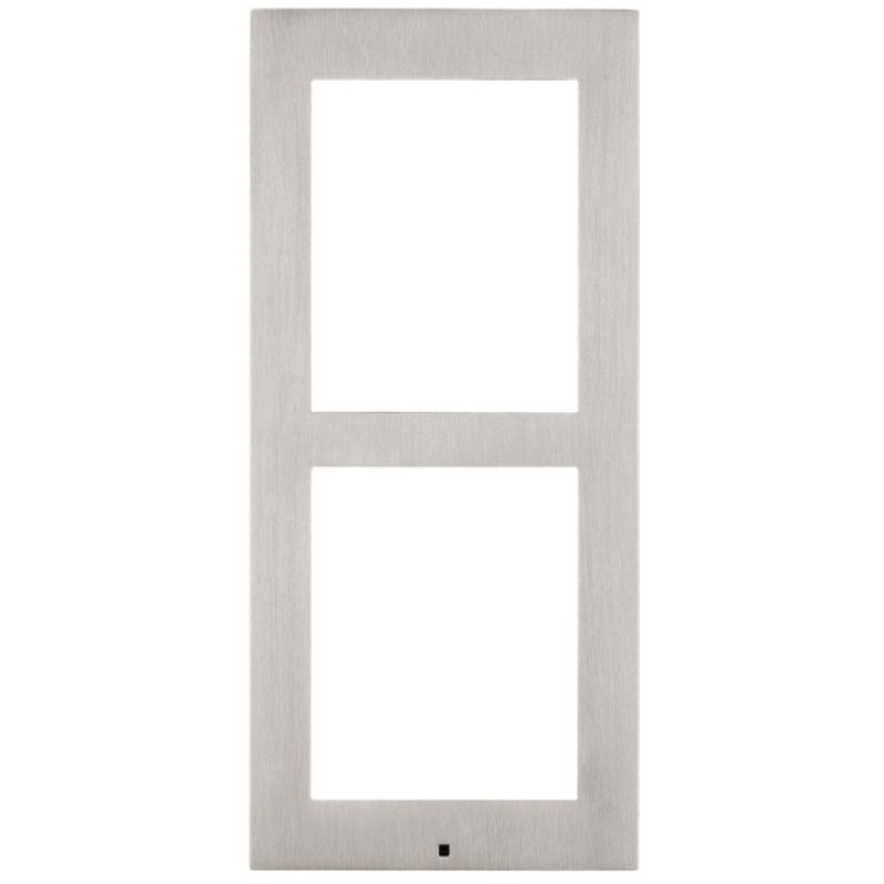 2N IP Verso cadre saillie 2 modules gris