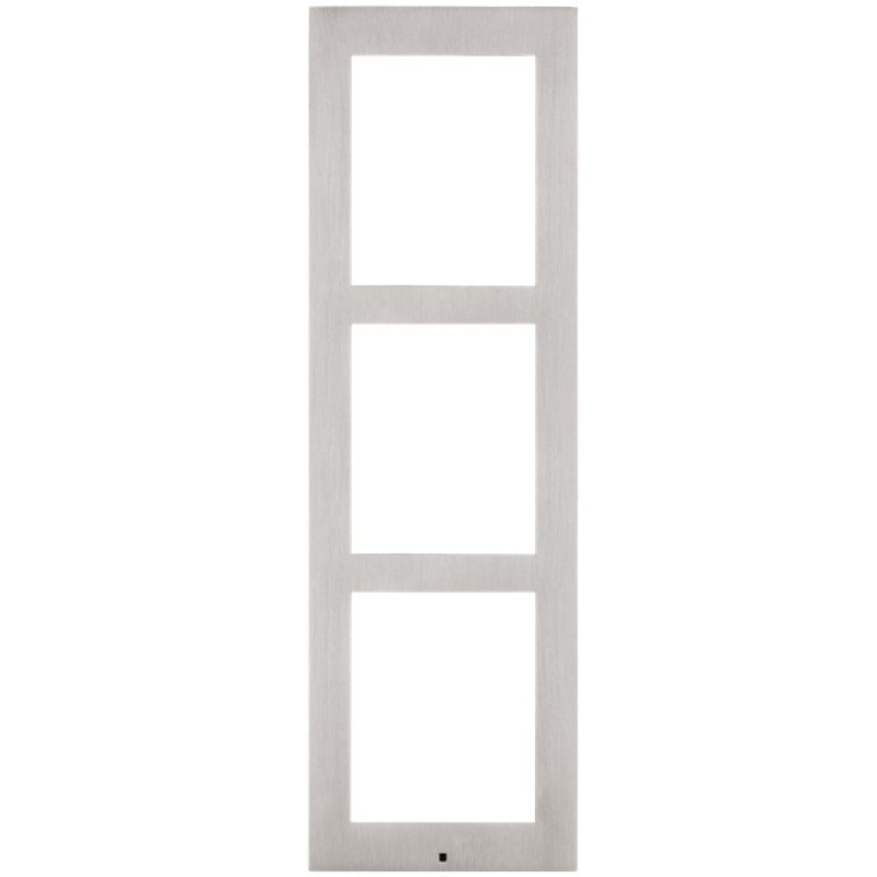 2N IP Verso cadre saillie 3 modules gris