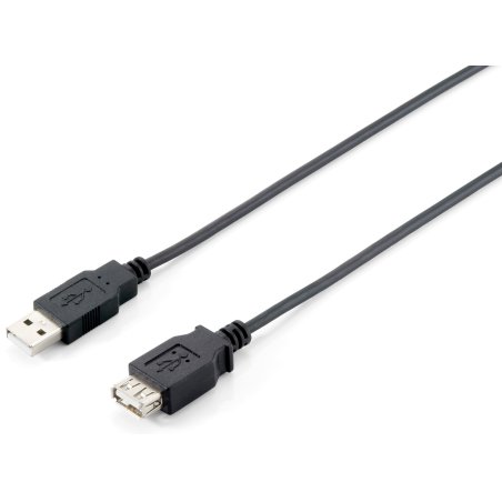 Equip USB 2.0 Type A Extension Cable Male to Female, 1.8m , Black