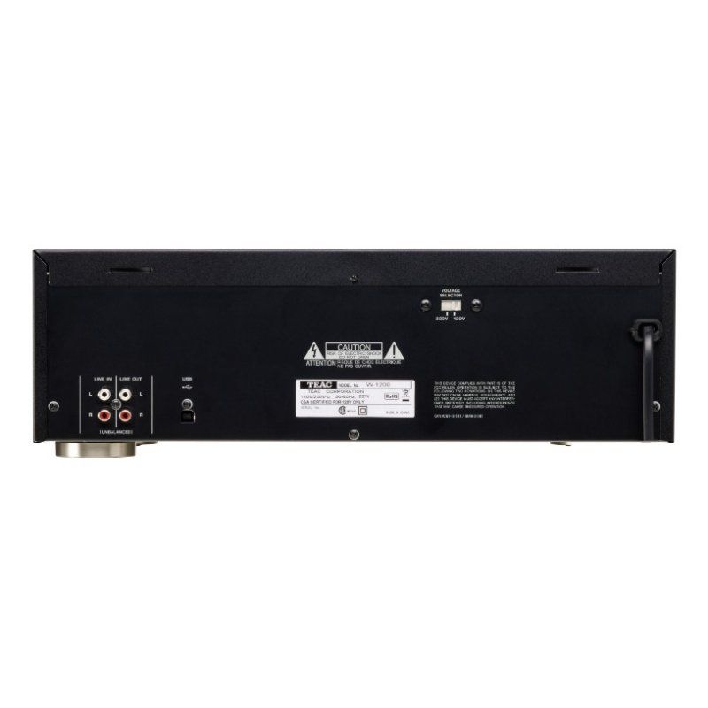 TEAC W-1200 Doppel-Kassettendeck USB-Ausgang schwarz