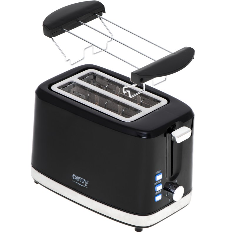 Camry CR 3218, 2 Scheibe(n), Schwarz, Silber, Tasten, Drehregler, 900 W, 890