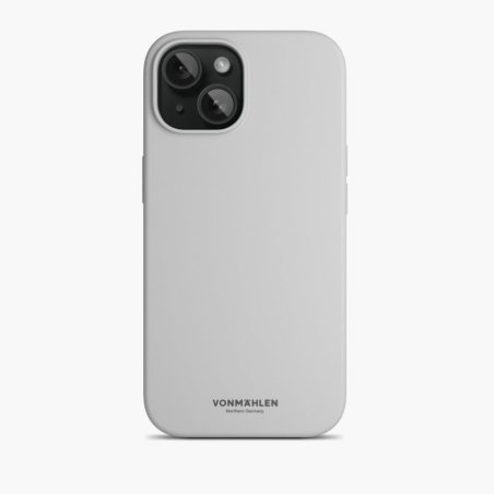 Vonmählen Eco Silicone Case for iPhone 15 Plus Light Gray