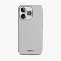Vonmählen Eco Silicone Case for iPhone 15 Pro Light Gray
