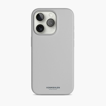 Vonmählen Eco Silicone Case for iPhone 15 Pro Light Gray