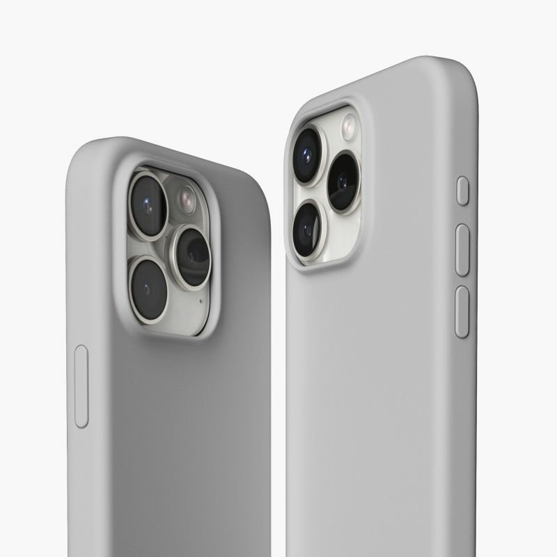 Vonmählen Eco Silicone Case for iPhone 15 Pro Light Gray