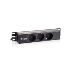 Equip 3-Outlet German Power Distribution Unit, 10"